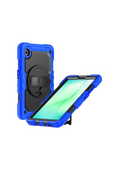 Samsung Galaxy Uyumlu Tab A11 Plus Kılıf Amazing Tablet Kapak - Mavi Arka Kapak