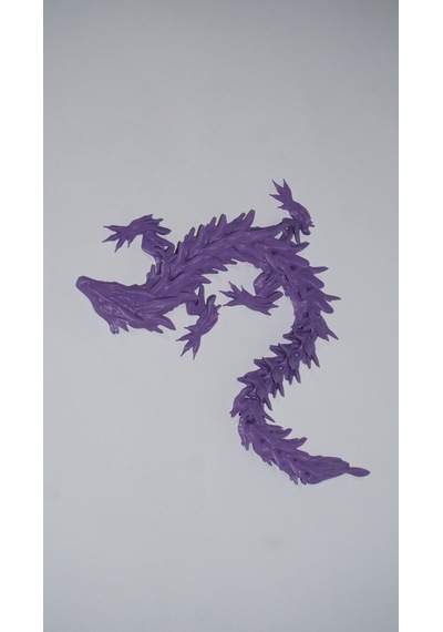 Eklemli Ejderha 3 Renkli 48 Cm - Dekoratif 3d Maket Hediyelik 2,5cm 77202322