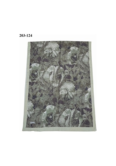 Moonscarfs Moonscarf Bambu Kraş Pamuk Şal Yeşil 203-124 Çok Renkli