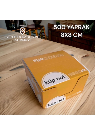 Beyaz Küp Not Kağıdı 8x8 Cm 500'lü Kaliteli Kağıt Kesimi