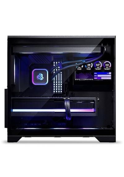 Phanteks Xt V5 Lcd Bilgisayar Kasası, Midi-tower, 4x Argb Fan Atx, 7 Inç Lcd, Temperli Cam - Siyah