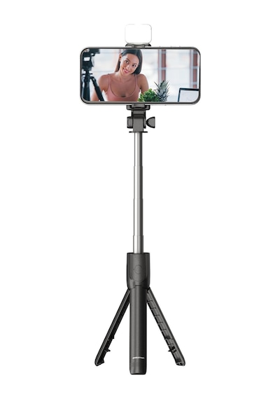 Polosmart Psm137 Işıklı Uzaktan Kumandalı Tripod Siyah