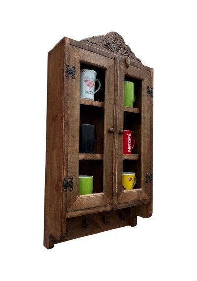 Eskitme Ahşap Mutfak Dolabı 40x69x12 Cm. Siyah Eskitme Ahşap Mutfak Dolabı 40x69x12 Cm. Siyah