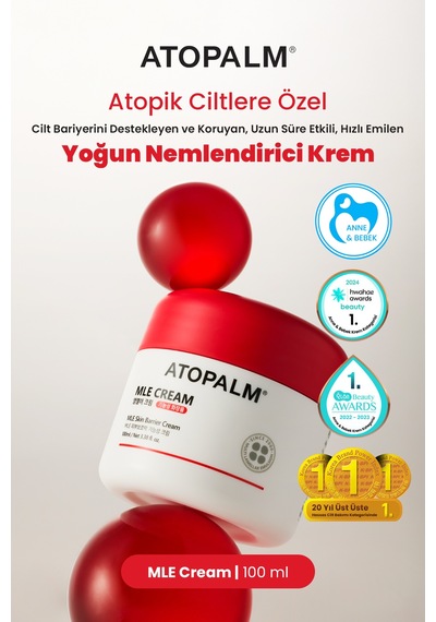 Atopik Ciltlere Özel Cilt Bariyerini Destekleyen Yoğun Nemlendirici Krem Atopalm Mle Cream 100 Ml
