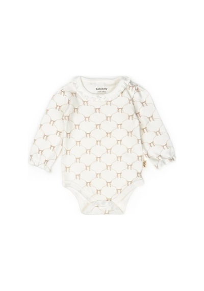 BabyCosy Organic Wear Bebek 2li Uzun Kollu Zıbın Body %100 Organik Pamuk , Bebek - Yenidoğan- Csy8139 Taş Rengi