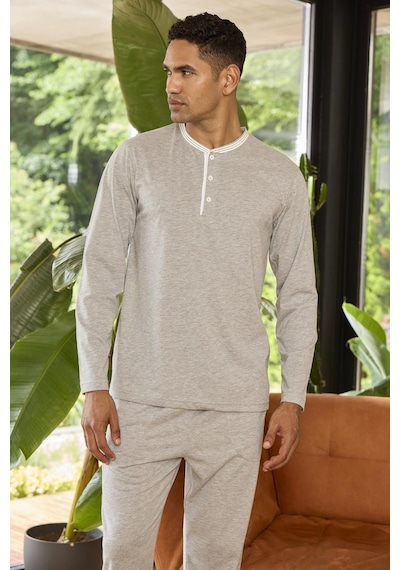 Kly 9263 Midi Yaka Pijama Takım 001