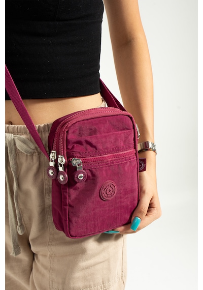Nemo Bags Bordo Unisex Telefonluk, Cüzdan, Kartlık, Çapraz Askılı Omuz Çantası, 18x13cm Bordo