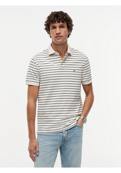 Tommy Hilfiger 1985 Regular Polo Erkek Beyaz Polo - Mw0mw17770