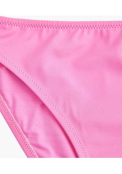 Koton Mat Kumaş Standart Bel Bikini Altı Pembe 6sak00003mm Gül Renği