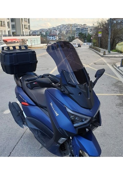 Motocam Musatti Glamaro Max 125 Ön Cam 2023-2026 Model 50cm Siyah Renkli 4mm Uzun