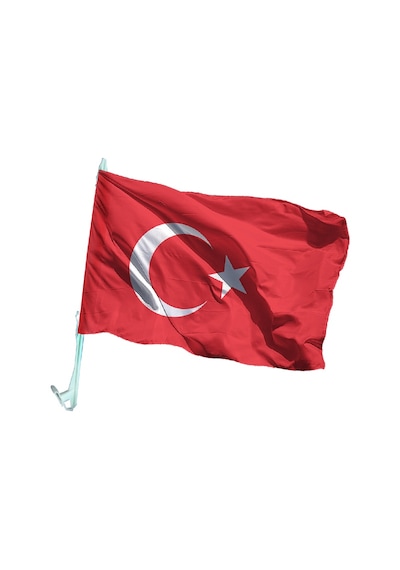 Konvoy Bayrağı - Düğün - Oto Fors Türk Bayrağı  30x45 cm -5 adet