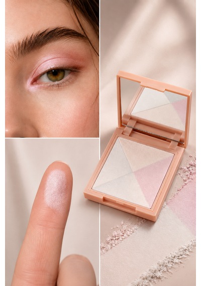 4'lü Toz Far Holo Glow 01 Holografik Işıltılı Talc Free Hyalüronik Asit & E Vitamini / My Joy Eyeshadow Quad Çok Renkli