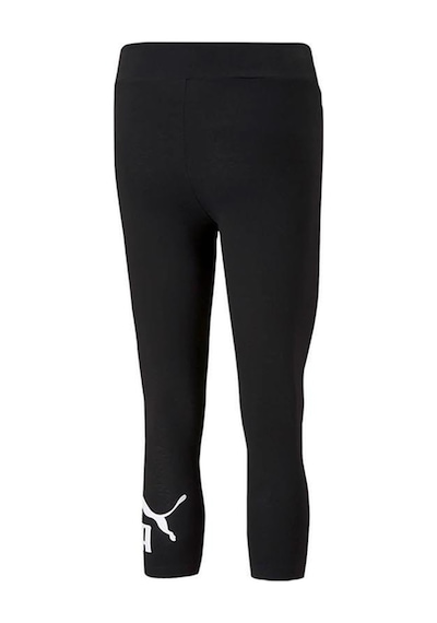 Puma Ess 3/4 Logo Leggıngs Giyim Kadın SiYAH