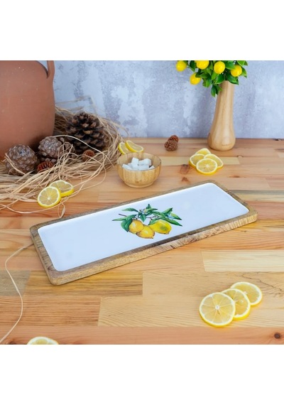 Bambum Kangura Limon Dikdörtgen Tepsi Orta Renkli