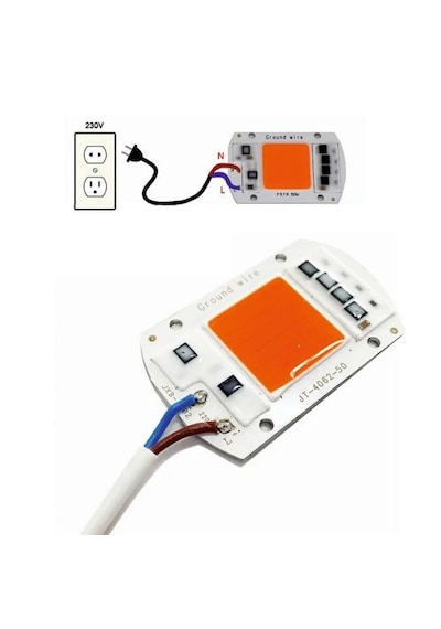 50w Tam Spektrum Bitki Yetiştirme Led Projektör Grow Light 50W Gün Işığı