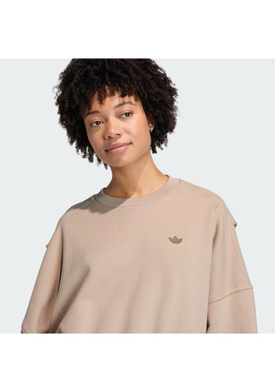 Adidas Oversized Crewneck Kadın Sweatshirt C-adıkc8866b30a00 Bej