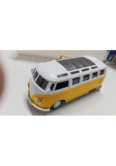 Oyuncak Metal Model 1 / 36 Çek Bırak Sarı 1963 Volswagen T1 Bus Minibüs