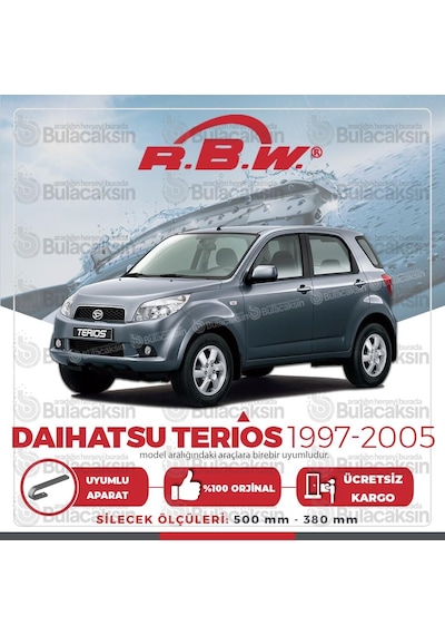 Daihatsu Terios Muz Silecek Takımı (1998-2005) RBW