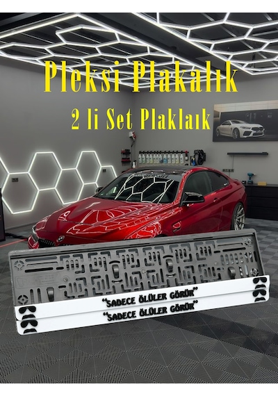 Sadece Ölüler Görür Yazılı Pleksi Plakalık