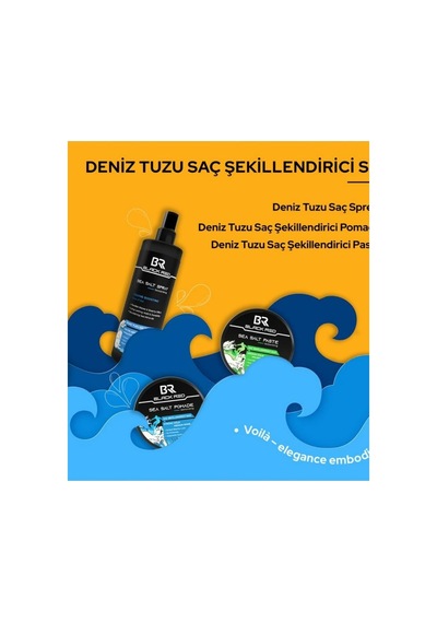 Black Red Sea Salt Pomade Saç Şekillendirici Parlak Doğal Görünüm Sert Wax 120 Ml