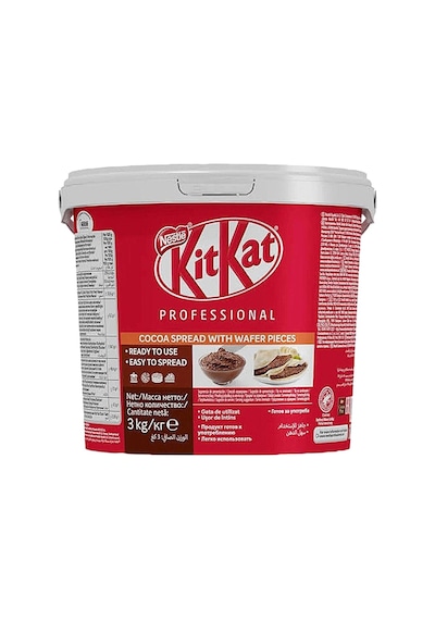 Nestlé Professıonal Kıtkat Sürülebilir Çikolata 3kg - Sütlü Çikolata Ve Gofret Parçacık - Tekli Tarı