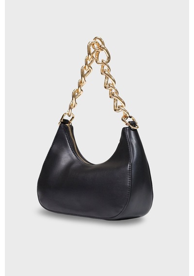 Love Moschino Logolu Zincir Detaylı Çıkarılabilir Askılı Çanta Bayan Çanta Jc4161pp1pl1400a Siyah