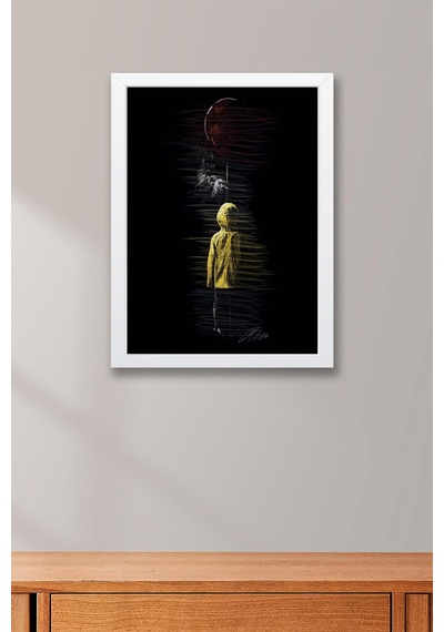 Pennywise It O Çerçeveli Tablo - Estetik Poster