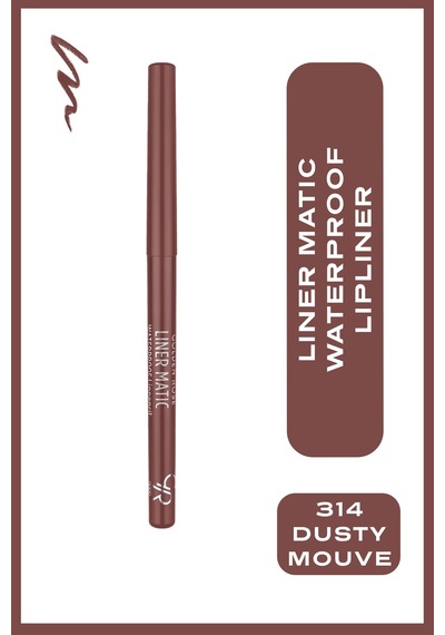 Liner Matic Waterproof Lippencil - Suya Dayanıklı Dudak Kalemi No:314 Dusty Mauve Purple
