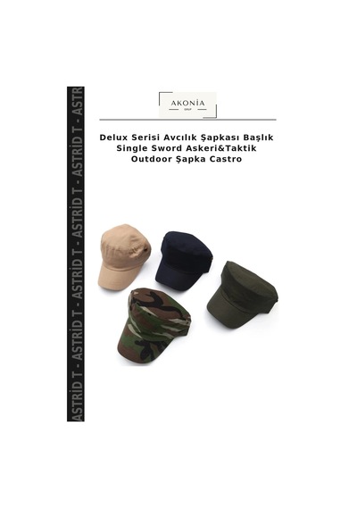 Astrid T Delux Serisi Avcılık Şapkası Başlık Single Sword Askeri&taktik Outdoor Şapka Castro Yeşil