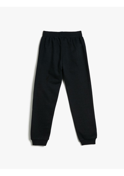 Koton Jogger Eşofman Altı Basic Beli Bağlamalı Lacivert 4wkg40039ak Lacivert