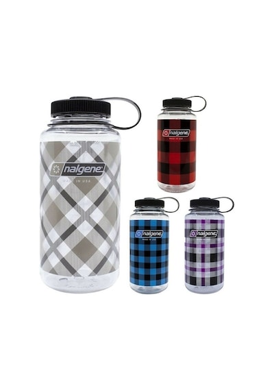 Nalgene 32 Oz Wide Mouth Suluk Matara 1 Litre Kare Desenli Gri Nalgene 32 Oz Wide Mouth Suluk Matara 1 Litre Kare Desenli Gri