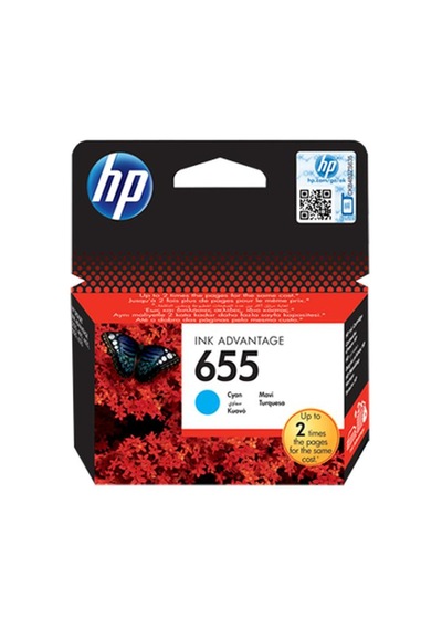 HP 655 Mavi/Cyan Mürekkep Kartuşu (CZ110AE) - 600 Sayfa