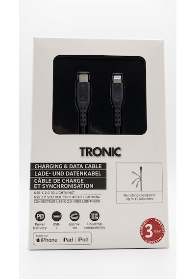 Tronic Type-c To Lightning Hızlı Şarj Ve Veri Kablosu - İphone Uyumlu Pd Şarj Kablosu 1 Metre