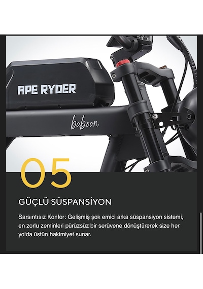 Ape Ryder Baboon Mat Siyah