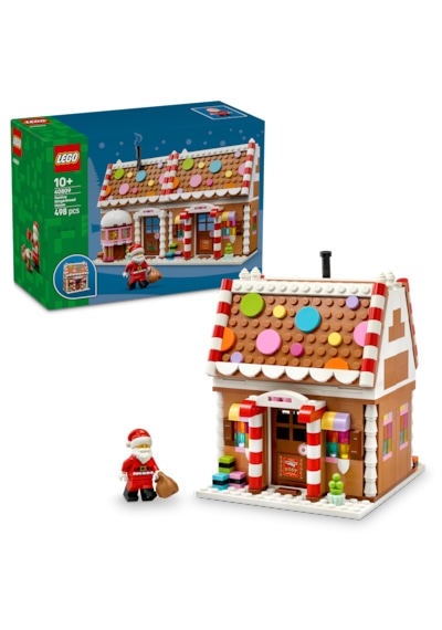 LEGO® Zencefilli Kurabiye Ev 40809 – 10+ Çocuklar için Noel Baba Figürü İçeren Yılbaşı Temalı Yaratıcı Oyuncak Yapım Seti (498P)