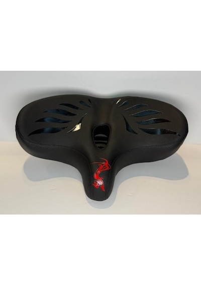 Bisiklet Dragon Kanatlı Sele 36 24cm Siyah  - Kırmızı