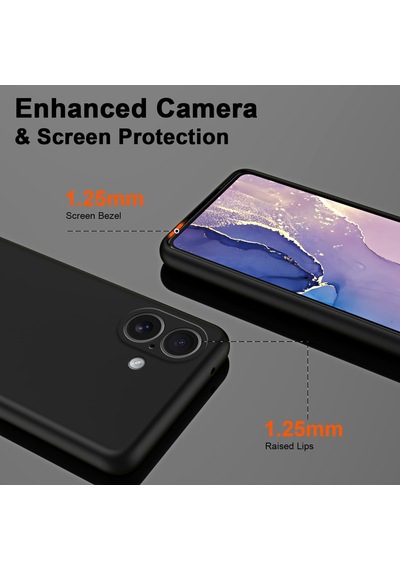 Xiaomi Poco X8 Pro Uyumlu Içi Kadife Lansman Kılıf Ve Şeffaf Temperli Cam Ekran Koruyucu Siyah