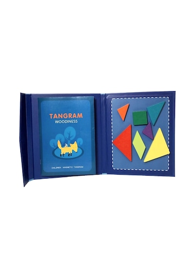 Manyetik Ahşap Tangram Puzzle - Bga6645787