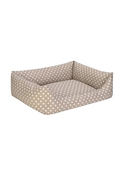 Pet Uniform Bej Puantiyeli Köpek Yatağı M 60x70cm Açık Bej
