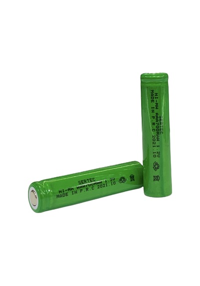 Sertec - 1.2v 700 Mah - Aaa - Ni-mh Şarjlı Pil - Başsız / Flat Head
