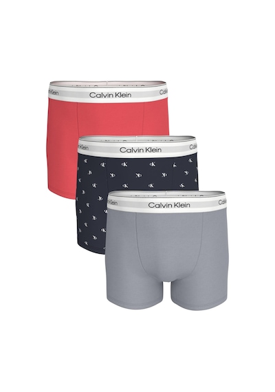 Calvin Klein Erkek Relaxed Fit Trunk 3'lü Paket Boxer-13333 Pembe