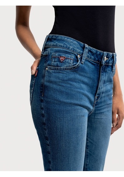 LOFT Mom Slim Fit Kadın Pantolon Lf2036263 Q1.v1 Denim