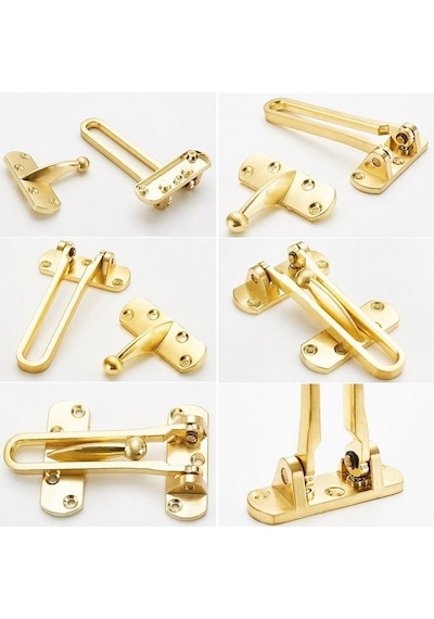 Zhltools Çelik Kapı Emniyet Kelepçesi Gold Beckett