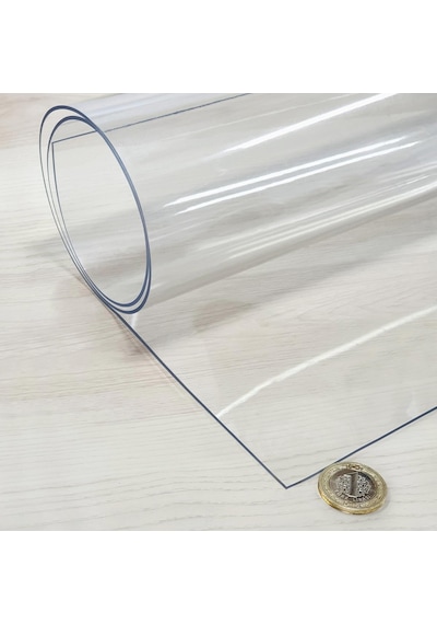 Şeffaf Pvc 1.7 MM Kalın Masa Örtüsü Kaymaz Koruyucu