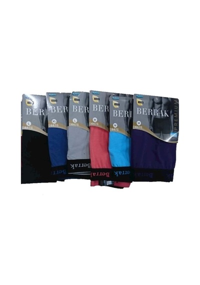 Berrak 6Adet Karışık Renk Modal Boxer 001