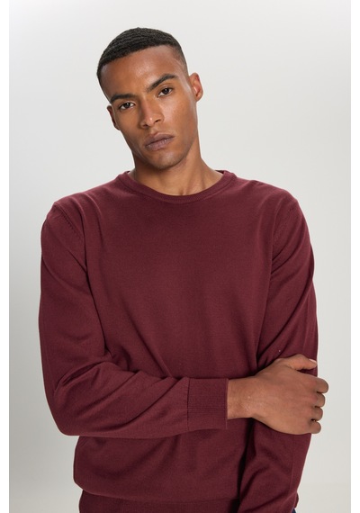 AC&Co / Altınyıldız Classics Erkek Bordo Standart Fit Normal Kesim Bisiklet Yaka Triko Kazak Bordo AC&Co / Altınyıldız Classics Erkek Bordo Standart Fit Normal Kesim Bisiklet Yaka Triko Kazak Bordo