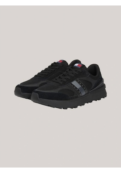 Tommy Hilfiger Erkek Renk Bloklu Siyah Sneaker Siyah