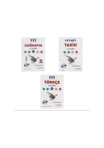 Limit 2024-2025 Yeni Basım El Kitap Seti Türkçe Tarih Coğrafya 3 Kitap Tyt Hazırlık