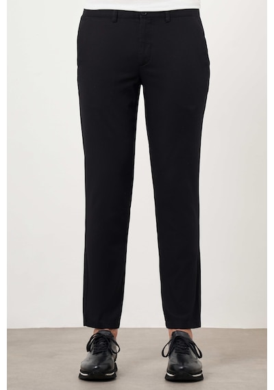 Morven Erkek Siyah Yazlık Pamuk Yan Cep Slim Fit Chino Pantolon 25ys003004001 Siyah