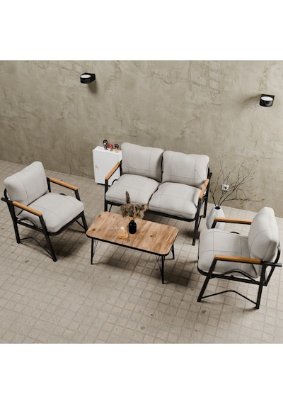 Mb Garden Furnıture Simetri Model, Balkon, Bahçe, Cafe, Metal Koltuk Takımı, Bahçe Takımı , Çay Seti, 2 1 1 Orta Sehpalı Krem Mb Garden Furnıture Simetri Model, Balkon, Bahçe, Cafe, Metal Koltuk Takımı, Bahçe Takımı , Çay Seti, 2 1 1 Orta Sehpalı Krem